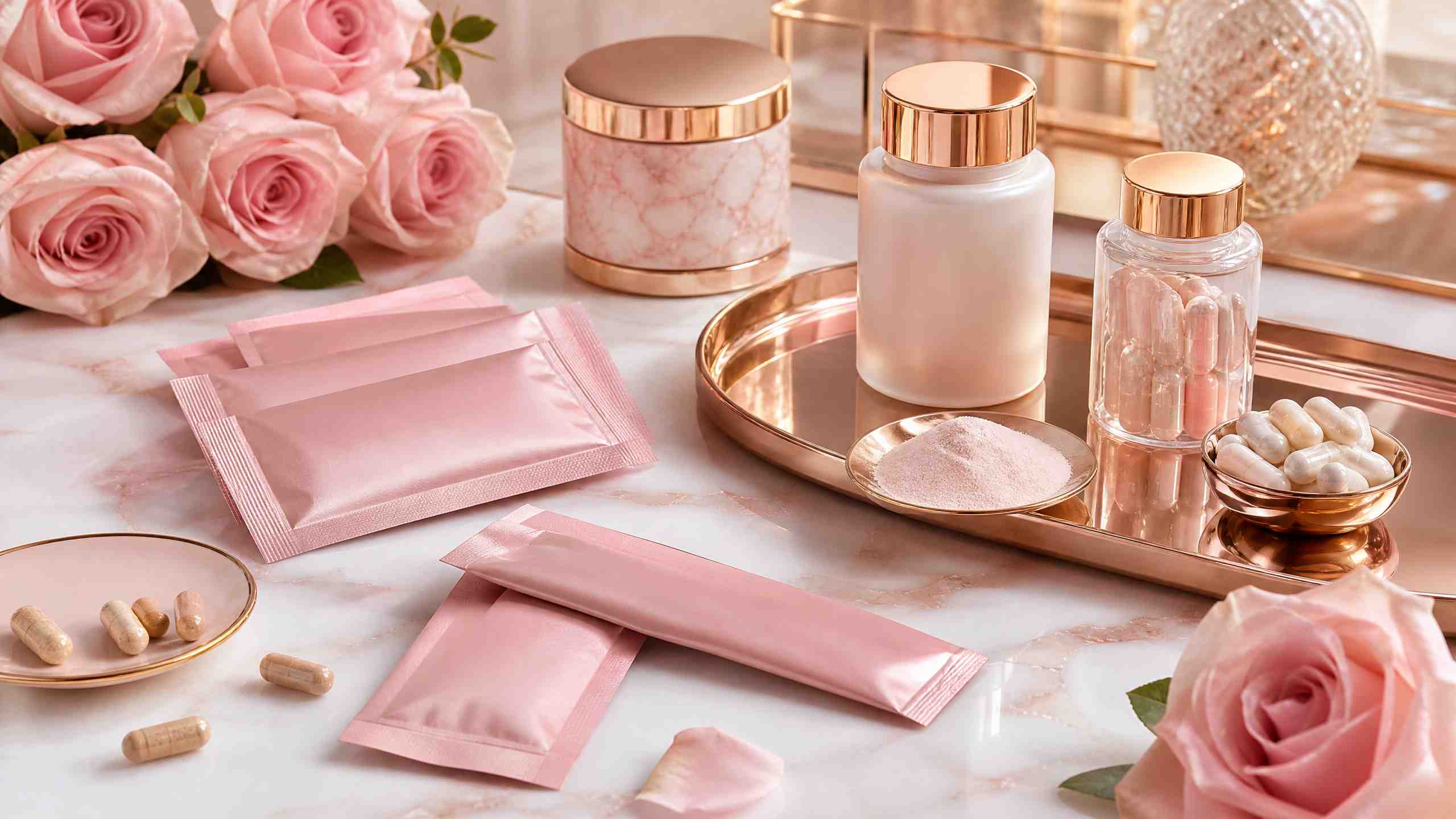 Luxurious beauty and collagen supplements