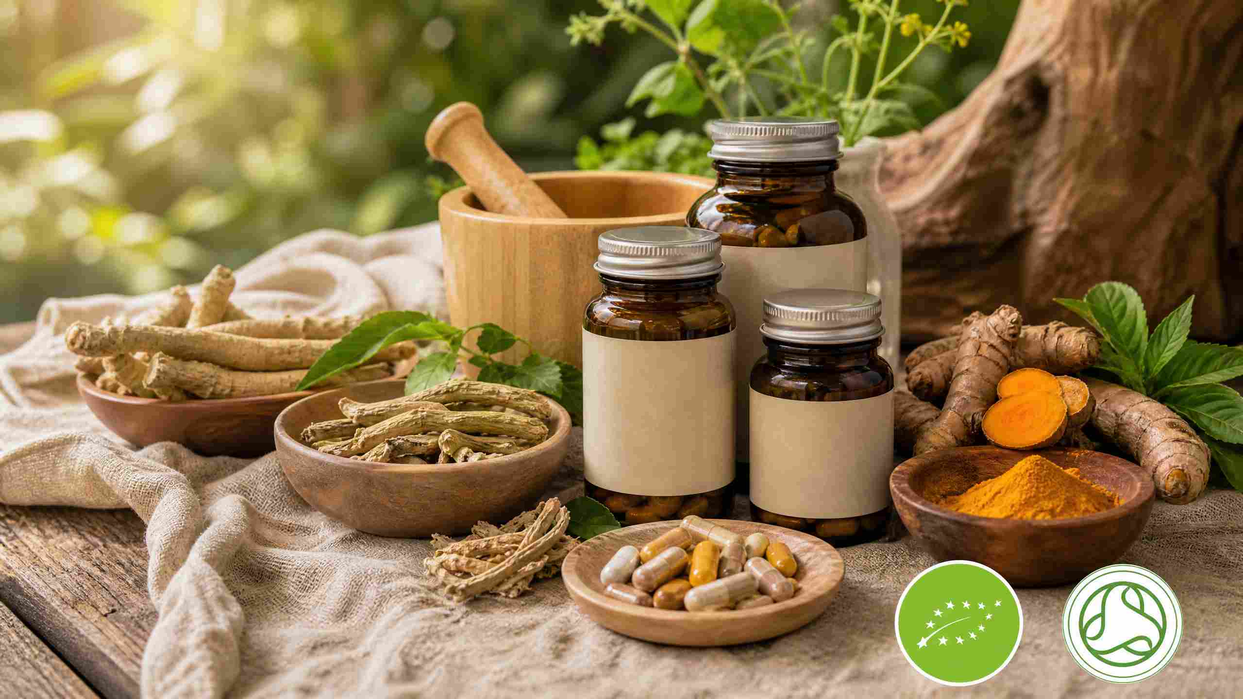 Certified organic supplements and raw ingredients