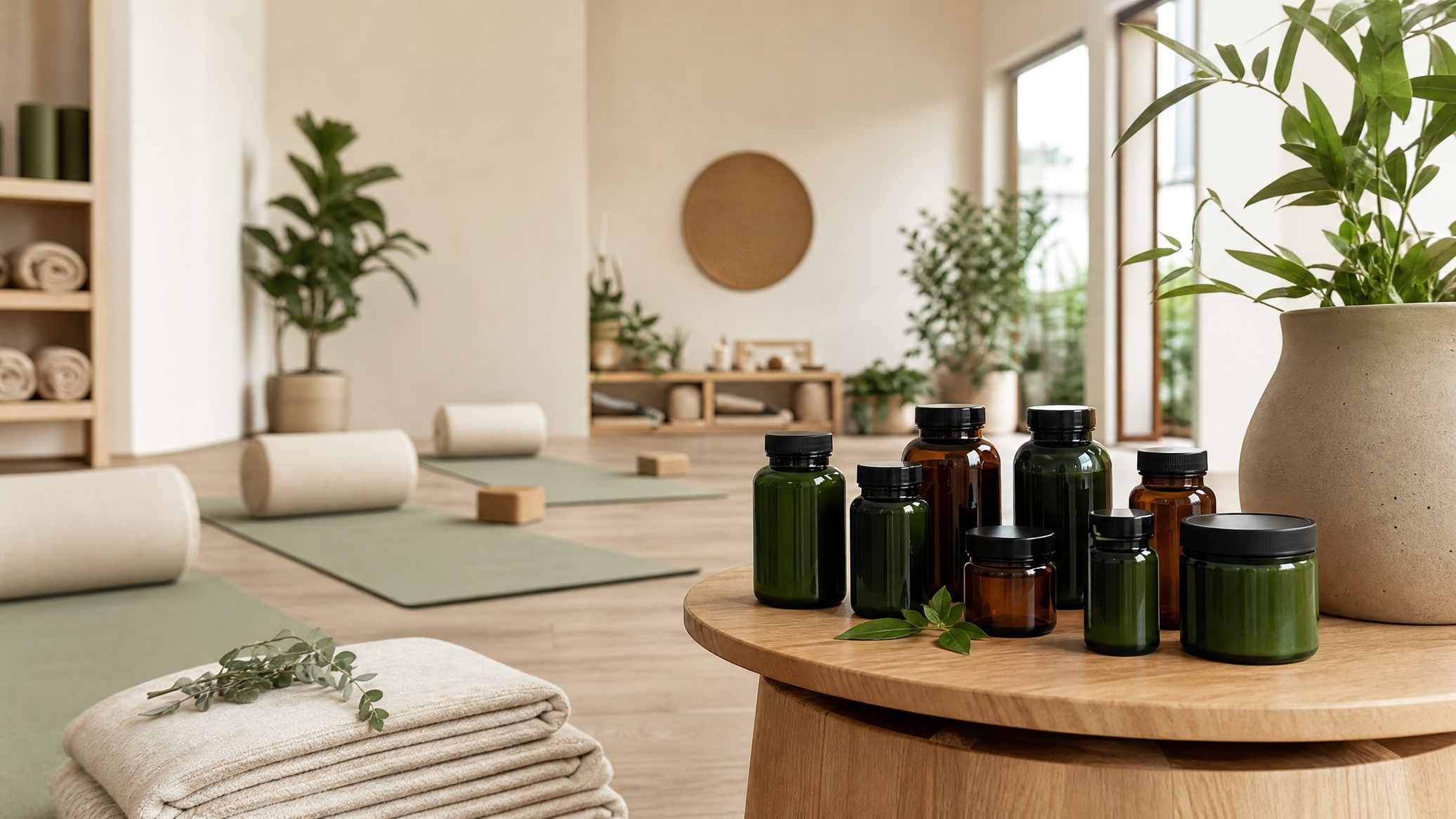 Yoga studio own-label supplement range