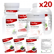 Own Label: bundle offer (x20 labels setup PLUS pot images)