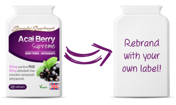 Private label acai berry capsules