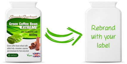 Own label green coffee supplement Own label green coffee supplement